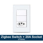 Zemismart Zigbee Smart Brazil Socket 10A 20A Outlets Work with Tuya Smart Life App Alexa Google Home Control