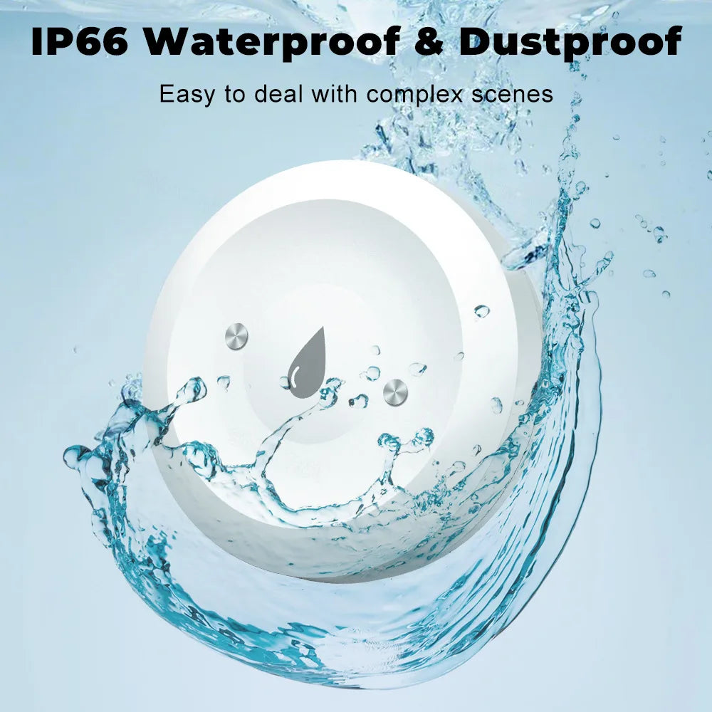 Zigbee Water Leak Sensor Smart Flood Detector App Remote Monitor Smart Life Home Assistant Kitchen Bathroom Security Alarm