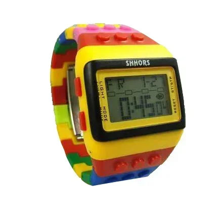Fashion Brand SHHORS Watches Women Watches Fashion Plastic Led Digital Watches Rainbow Watch Electronic Wristwatch reloj mujer