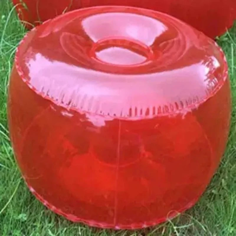 Outdoor Inflatable Stool Footstool Air Chair Inflatable Small Sofa Household Car Portable Stool Transparent Series Chairs