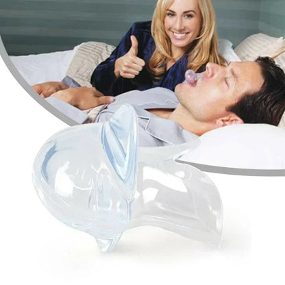 1PC Anti-snoring Mouthpiece Braces Silicone Anti Snoring Tongue Sleep Apnea Aid Stop Snore Tool Anti Snore Secure Sleep Gear