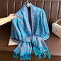 Luxury Winter Scarf Women Cashmere Warm Pashmina Brand Foulard Female Shawls Wraps Thick Soft Bufanda Poncho Scarves Stole 2025