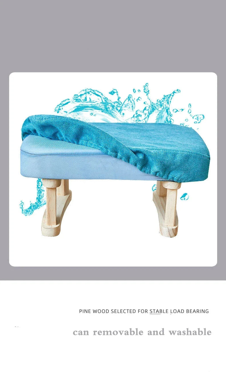 Creative Small Wood Chair Household Shoe Changing Stool Ins Sofa Living Room Foot Rest Stool Tea Table Children Bathroom Footsto