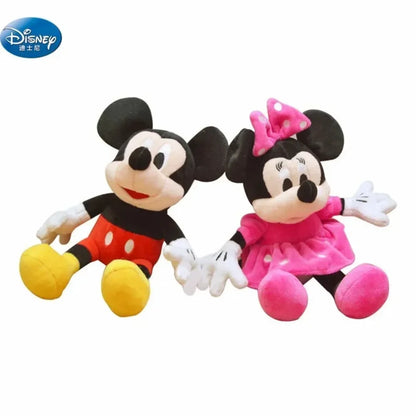 20cm Mickey Mouse Plush Toys Kawaii Anime Mickey Minnie Stuffed Plush Models Decoration Dolls for Boys Girls Birthday Gifts