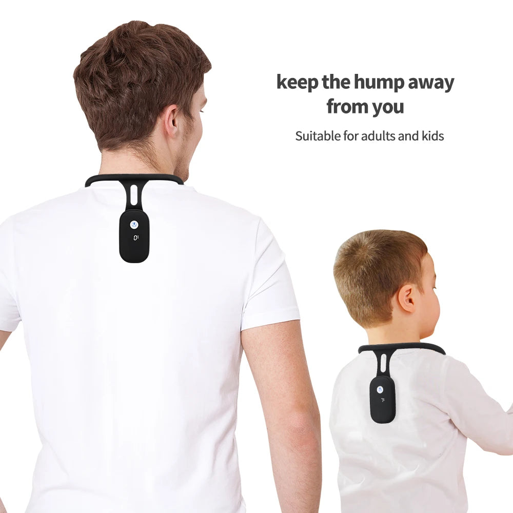 Smart Back Posture Corrector Humpback Vibration Reminder Turtle Neck Corrector for Adult & Child Shoulder Back Straighten