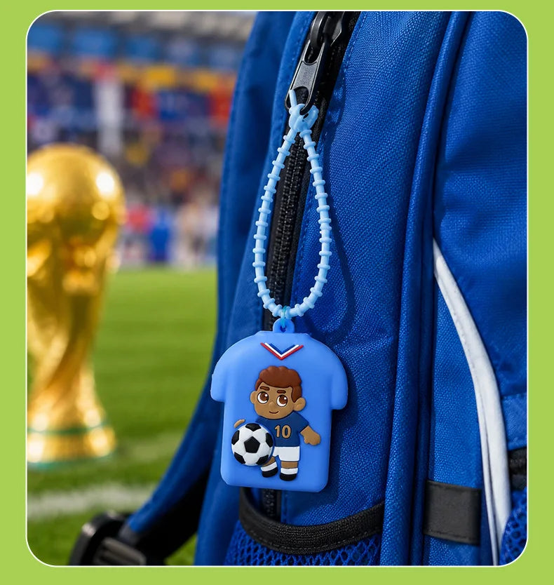 Football Jersey Squeeze Toy Keychain, Sports Star Stress Relief Pendant, Student Schoolbag Decoration, Fan's Small Gift