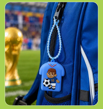 Football Jersey Squeeze Toy Keychain, Sports Star Stress Relief Pendant, Student Schoolbag Decoration, Fan's Small Gift