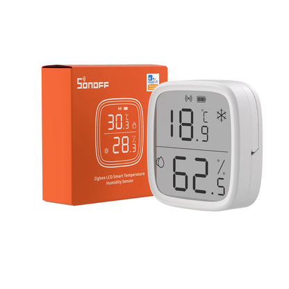 SONOFF SNZB 02D Zigbee Temperature Humidity Sensor with 2.5" LCD Screen for EWeLink SONOFF ZigBee Bridge Alexa Google Home Alice