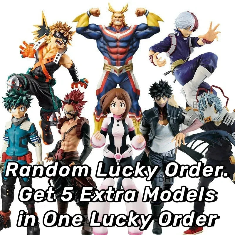 My Hero Academia Blind Box Anime Action Figure Shoto Bakugou Deku All Might Lucky Blind Box Large Figure Anime Fans Gift