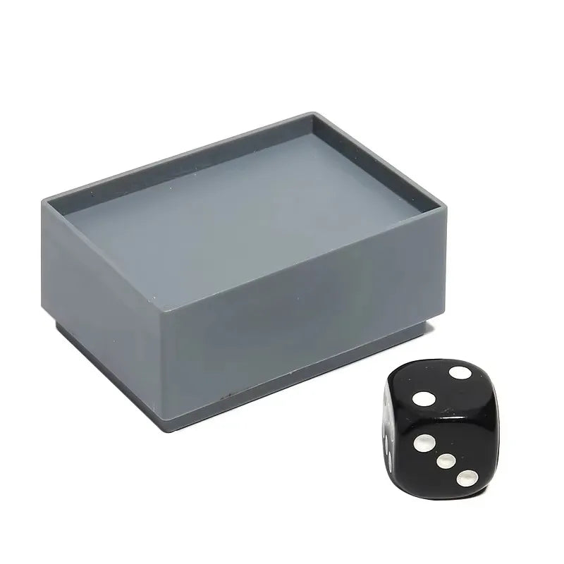 Miracle Dice 7 Black Die and Box Dice Number Change Close up Magic Tricks Mentalism Magicians Prop Gimmick Accessory Illusion