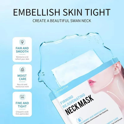 3/5pc SADOER Hyaluronic Acid Neck Mask Collagen Firming Neck Masks Nourishing Brightening Beauty Moisturizing Necks Skin Care