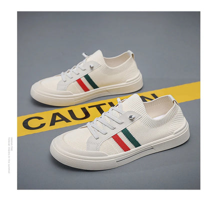 Men's breathable mesh casual shoes  summer lightweight soft soled comfortable outdoor walking shoes youth versatile trendy shoes