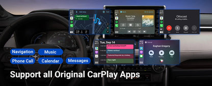OTTOCAST Play2Video Pro Android Ai Box Pro Built in YouTube Netflix Tiktok IPTV Wired to Wireless CarPlay Car Accessories