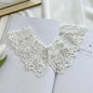New Fashion Mini Cape Shawl Wrap Decoration Neck Ruff Detachable Lapel Half Shirt Lace Fabric Neckline Fake Collar