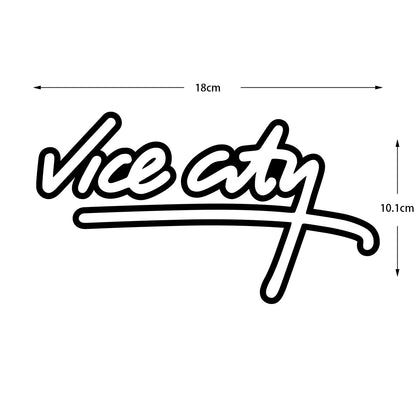 Vice City Sticker Windshield Decorative Decals Car Stickers Personality Creative Stickers For Automobile Exterior Accessories
