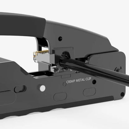 New Rj45 Rj12 Rj11 Pass Through Crimp Plier Cat7 Cat6 Cat6A Cat5 Cat5e Stripping Crimping Tool with 8P/6P Ethernet Connectors