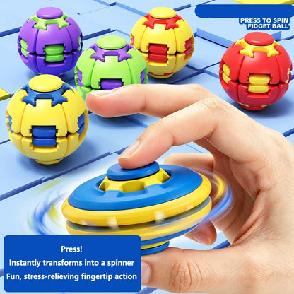 New Fingertip Rotating Ball 3D Printing Stress Relieving Ball Pressing Rotating Fingertip Gyroscope Puzzle Portable Fun Toy