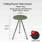 Telescopic Folding Round Table Outdoor Three-legged Dining Table Portable Aluminum Alloy Coffee Table Hike Picnic Liftable Table