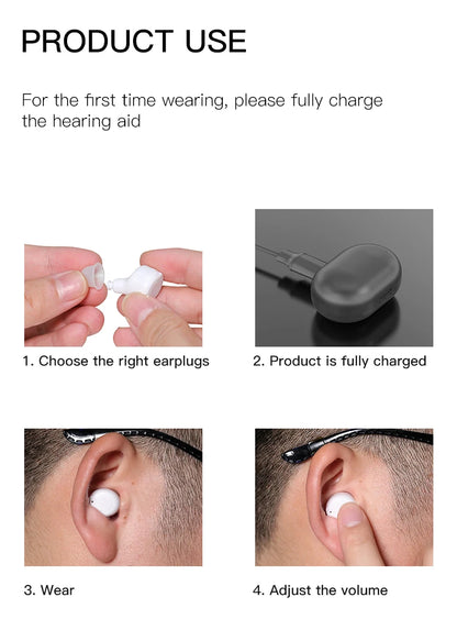 Good Prices Rechargeable Portable Mini Sound Amplifier ITE Hearing Aid For The Deaf
