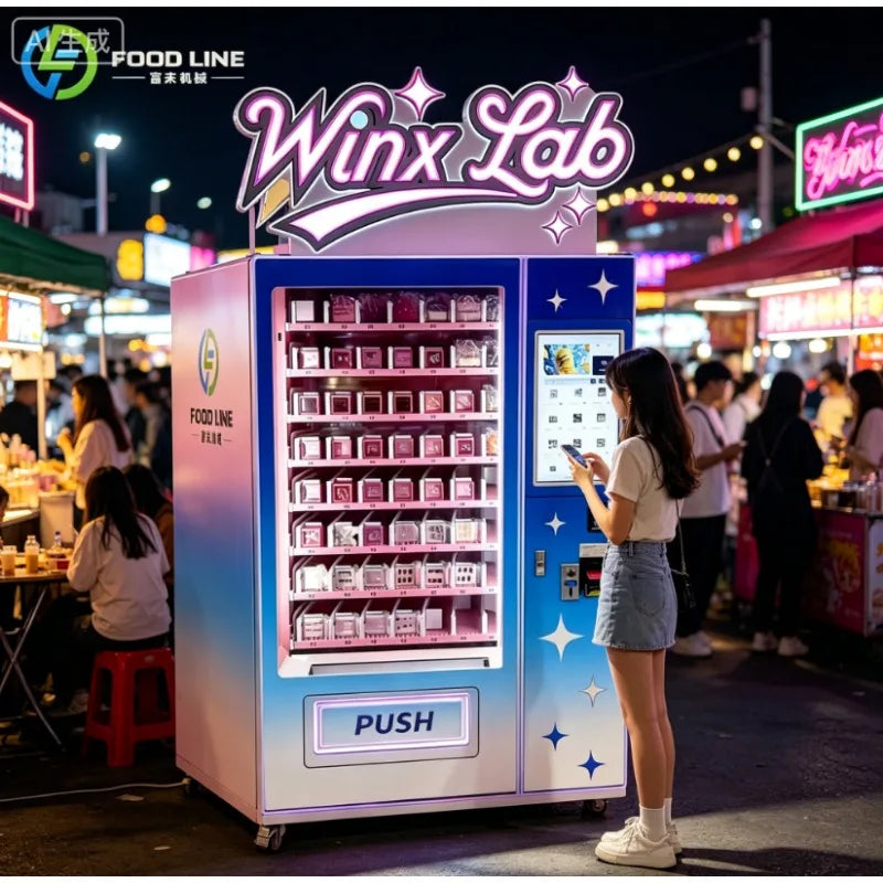 Touch Screen Eyelash Earring Vending Machine AI Virtual Trial Card Reader for Shopping Mall Retail Free Custom Stickers