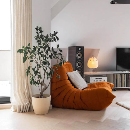 Caterpillar Single Sofa Lazy Couch Tatami Living Room Bedroom Lovely Leisure Single Chair Reading Chair Balcony Rocking Chair