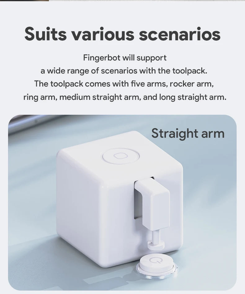 New Tuya Bluetooth Smart Touch Fingerbot Plus USB Charge Version Switch Button Pusher Arm Fingerbot Via Alice Alexa Google Home