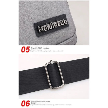 Chest Bag Men's One Shoulder Crossbody Bag Large Capacity Outdoor Sports Leisure Fashion Small Shoulder Bag Backpack Men's