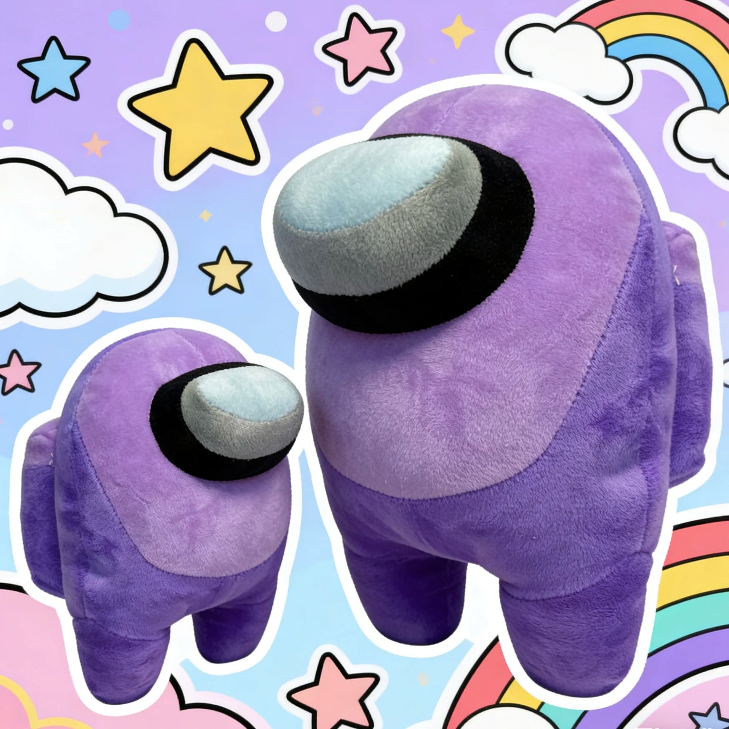 Purple Figurine Toys Sculpture Action Figure Decoration PVC Sculpture Cute Sculpture Desktop Home Ornament
