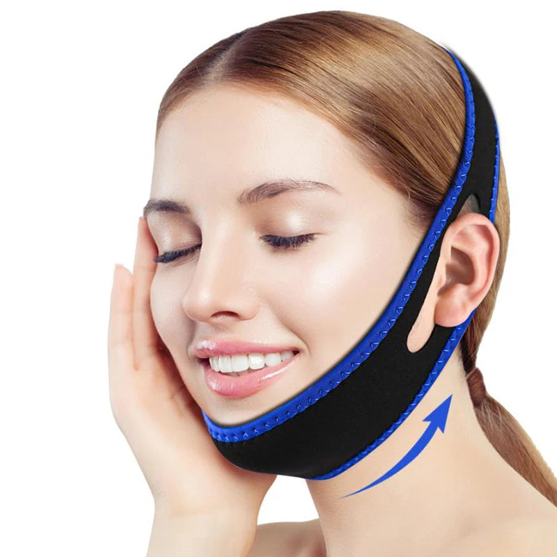 Anti Snore Chin Strap Nylon Elastic Breathable anti-Snoring Chin Belt Mouth Breathing Band Apnea Belt Improve Sleeping Care Tool