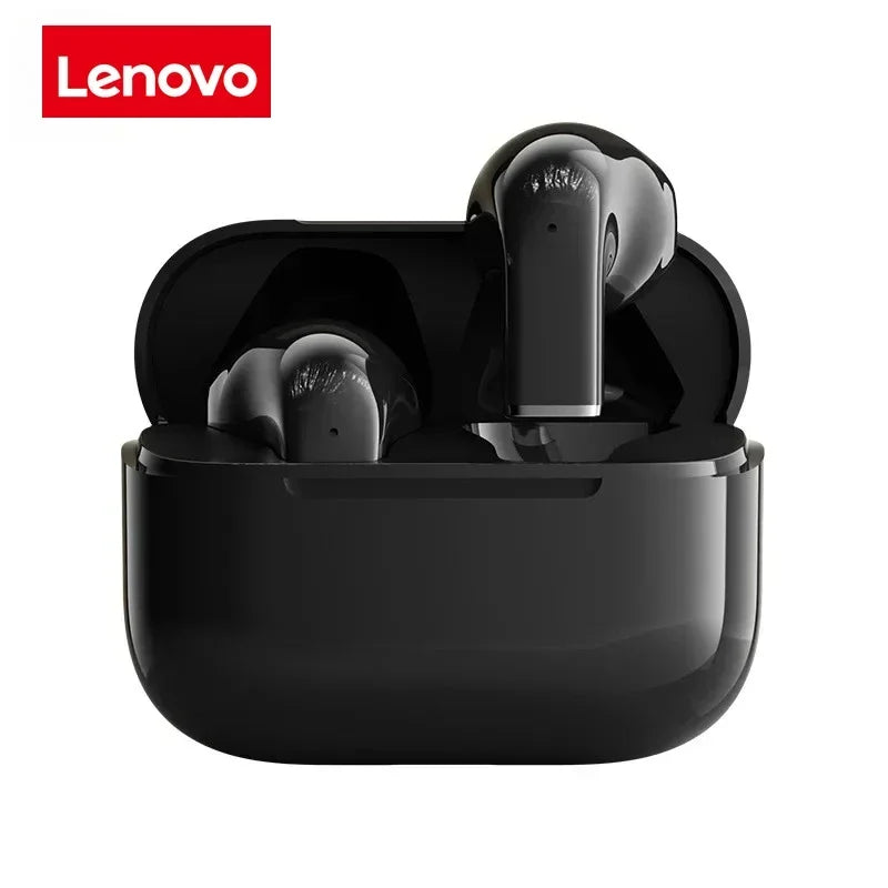 Lenovo In-Ear Wireless Bluetooth Headphone Long Battery Life Noise-Canceling Sport Headphone Compatible with iPhone and Xiaomi