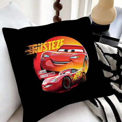 Cartoon Car Lightning McQueen Pillow Case Fashion Square Pillowcase Bedroom Sofa Room Ins Decoration Leisure