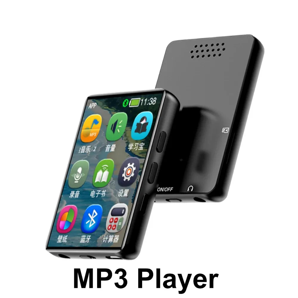 KEBIDUMEI MP3 Player with 2.0" Touch Screen Bluetooth Walkman for Music Player Support Photo Radio Alarm Video E-book Recorder