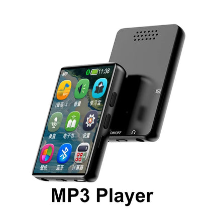 KEBIDUMEI MP3 Player with 2.0" Touch Screen Bluetooth Walkman for Music Player Support Photo Radio Alarm Video E-book Recorder