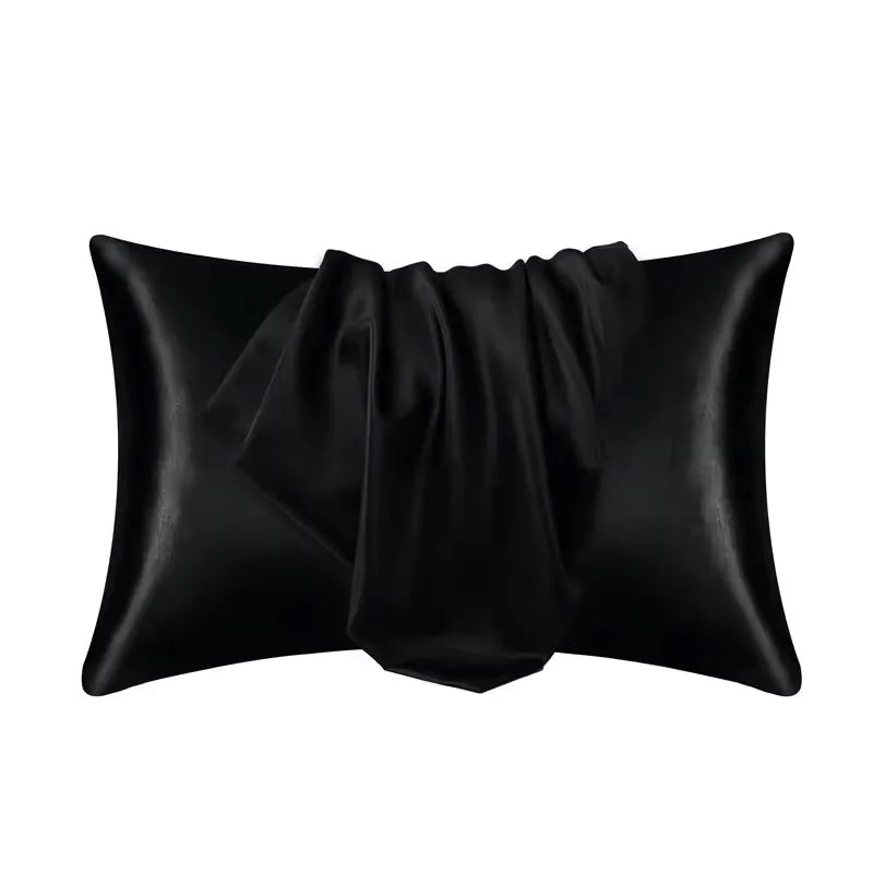 Pillowcase Silk Pillow Cover Silky Satin Hair Beauty Pillow case Comfortable Pillow Case Home Decor wholeStandard/Queen 1PC