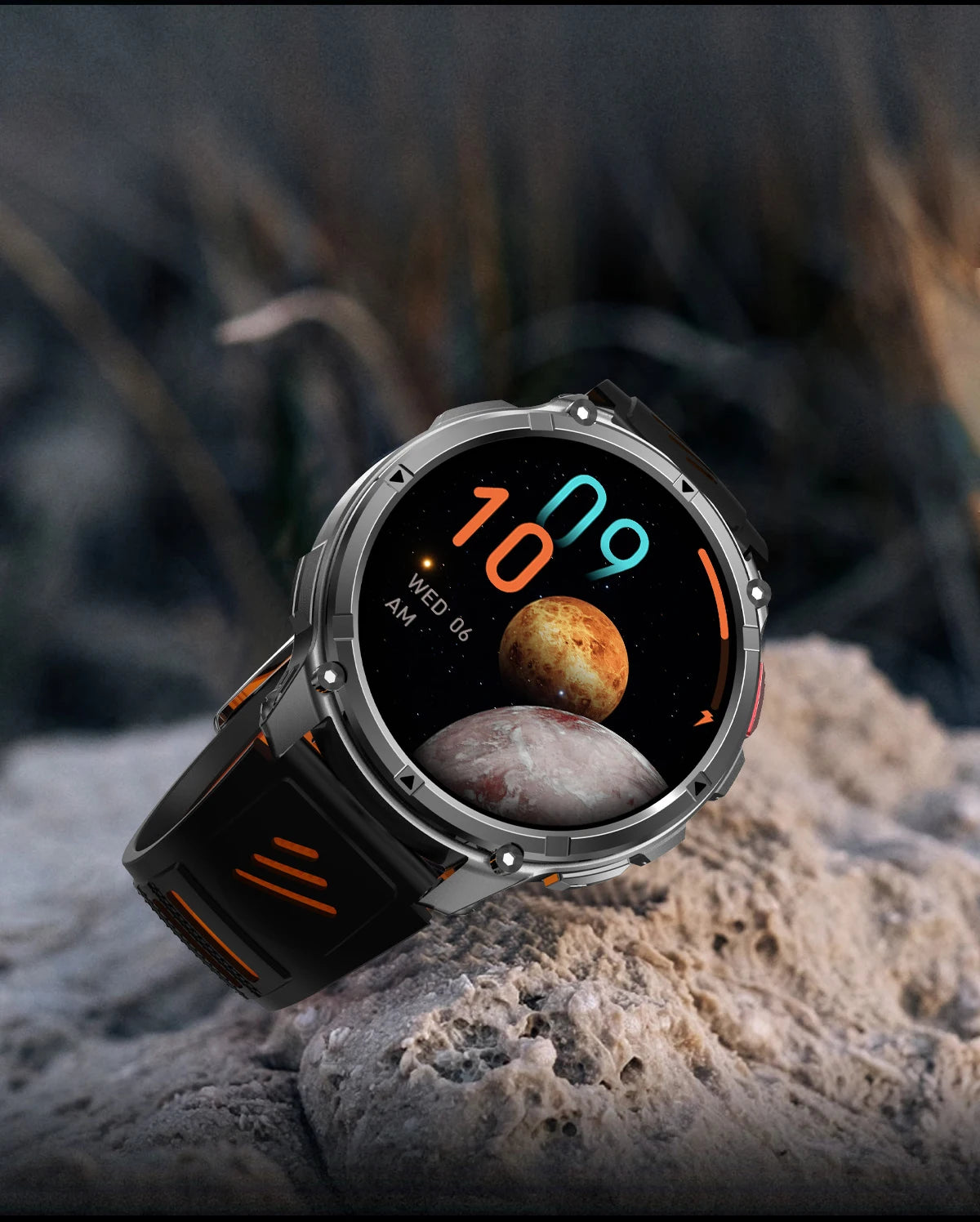 LIGE Smart Watch 2026 Gorąca Sprzedaż 1100mAh Wojskowy Wodoodporny Kompas Latarka LED Tryby Sportowe Męski Smartwatch Dla Android iOS