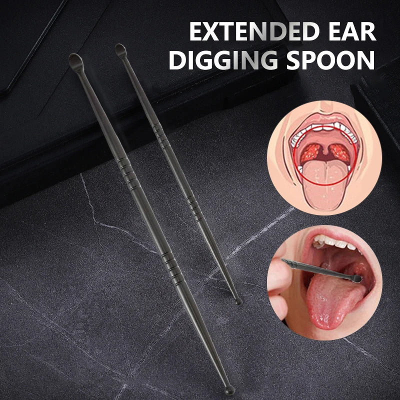 Tonsil Stone Removal Ear Wax Remover Stainless Steel Remover Mouth Cleaning Care Tools Tonsil Stone Remover Health Care