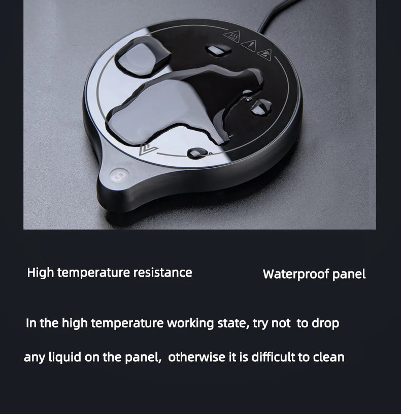 110V/220V Cup Heater Mug Warmer 100°C Hot Tea Makers Warmer Coaster 5 Gear Temperature Cup Heaters Coffee Milk Tea Heating Pad