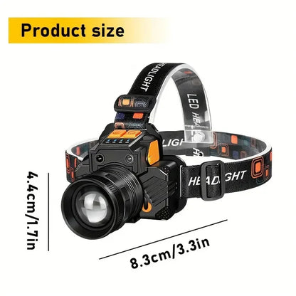 T6 LED Induction Headlamp Rechargeable Powerful Sensor LED Headlight Ultra Bright Head Flashlight For Camping Fishing Working