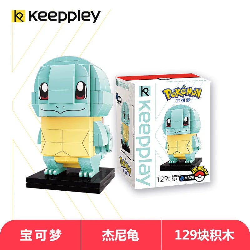 Pokemon Cartoon Pikachu Building Blocks Bulbasaur Toy Children's Assembled Model Pet Elf Kid Children Gift Compatible With Lego