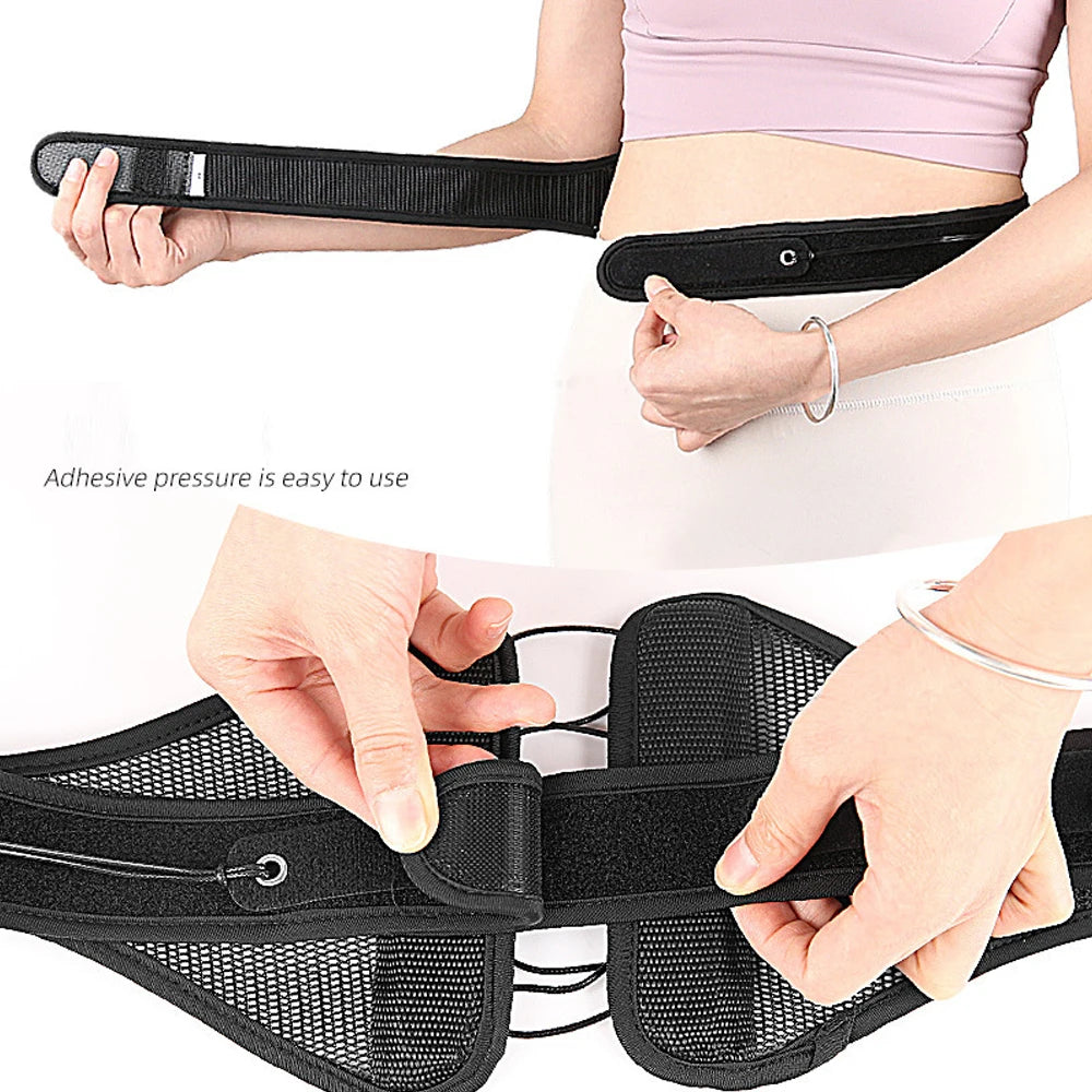 1pc Spine Sport Back Brace - Athletic Men's and Women's Workout Lumbar Corset for Exercising, Running, Golfing, Driving, Fishing