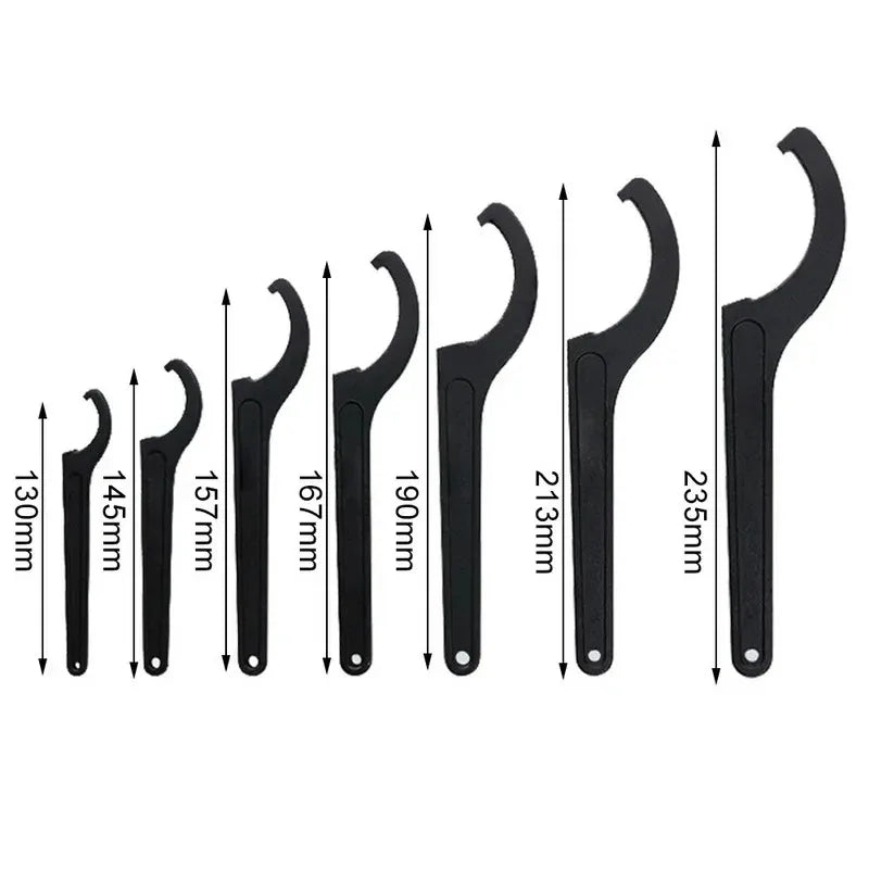 22-72mm Wrench Spanner Tool Adjuster Motorcycle Bike Absorber Shock Spanner Pre Load Hook C Spanner Tool Set Universal Hand Tool