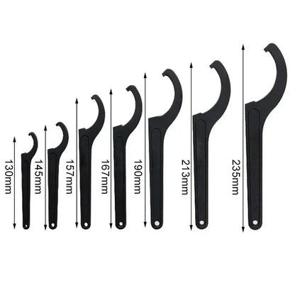 22-72mm Wrench Spanner Tool Adjuster Motorcycle Bike Absorber Shock Spanner Pre Load Hook C Spanner Tool Set Universal Hand Tool
