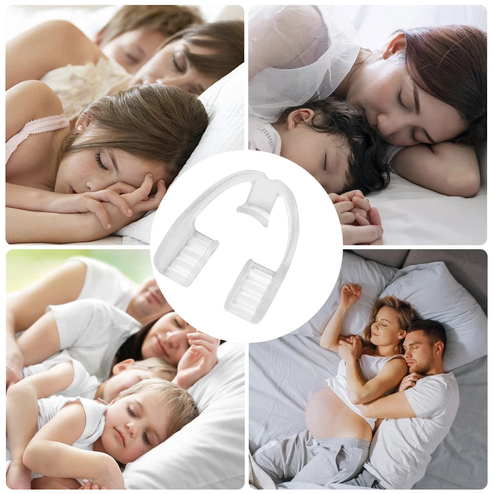 1Pc Silicone Dental Mouth Guard Stop Teeth Grinding Bruxism Eliminate Clenching Sleep Aid For For Sleep Snoring Health Care