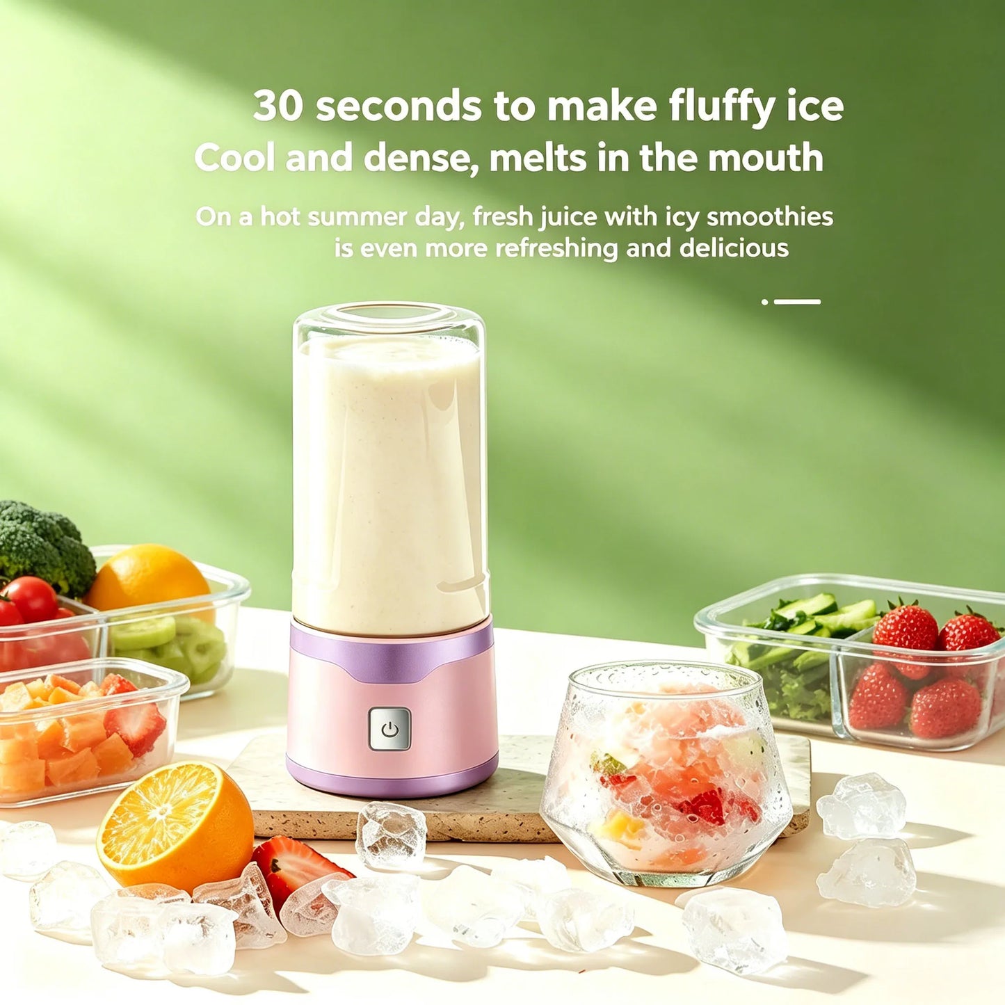 18 Blades Juicer Portable USB Blender Electric Travel 400ML Juicer Cup For Smoothie Milkshake Outdoor Kitchen Mini Mixer Tool