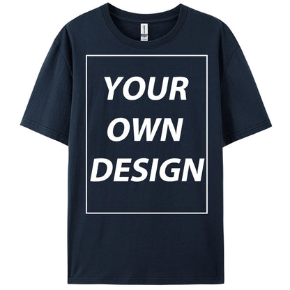 Personalized Custom Print Summer Y2K Team T-Shirt Cotton Casual Loose Short Sleeve Basics Fashion Tee Work Breathable Streetwear