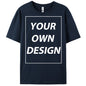 Personalized Custom Print Summer Y2K Team T-Shirt Cotton Casual Loose Short Sleeve Basics Fashion Tee Work Breathable Streetwear
