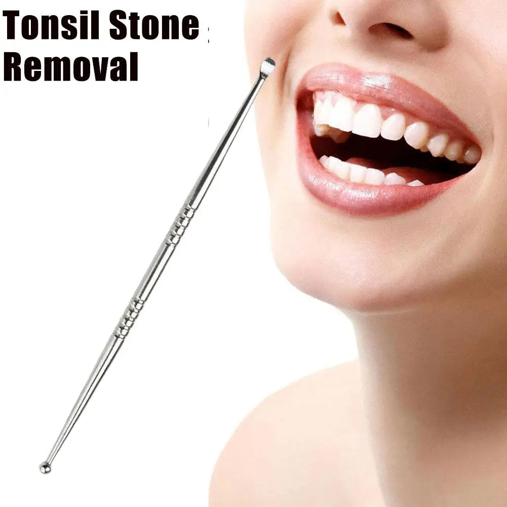 1Pc Tonsil Stone Removal Ear Wax Remover Tool Steel Remover Mouth Cleaning Care Tools Tonsil Stone Remover Health Care