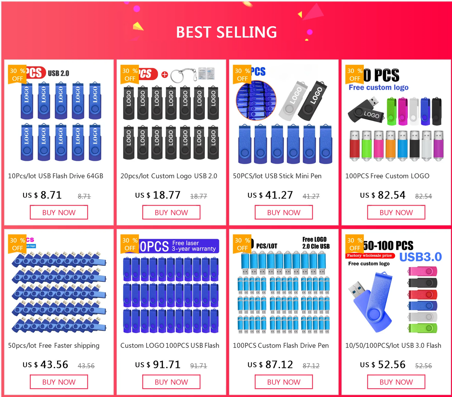 Pendrive 16GB 8GB Czarny Pamięć USB Flash Drive 2.0 32GB Wodoodporny Pen Drive 64GB 128GB Pamięć Flash USB Pendrive z Niestandardowym Logo