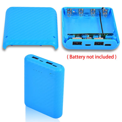 New Portable DIY Power Bank Box 4x18650 Battery Charger Case Fast Charging Case Solderless Power Bank Shell Batteries Charging