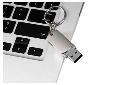 JASTER USB Flash Drive 64GB Rotatable Pen Drive 32GB Super Mini Memory Stick Free Key Chain Pendrive 16GB Creative Gifts U Disk